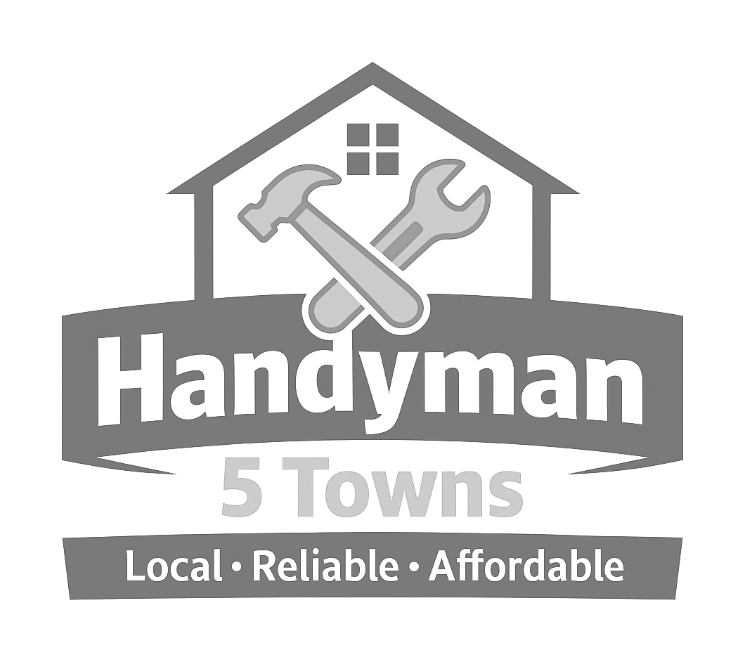 handyman 5 towns logo upscaled transparent light greyscale